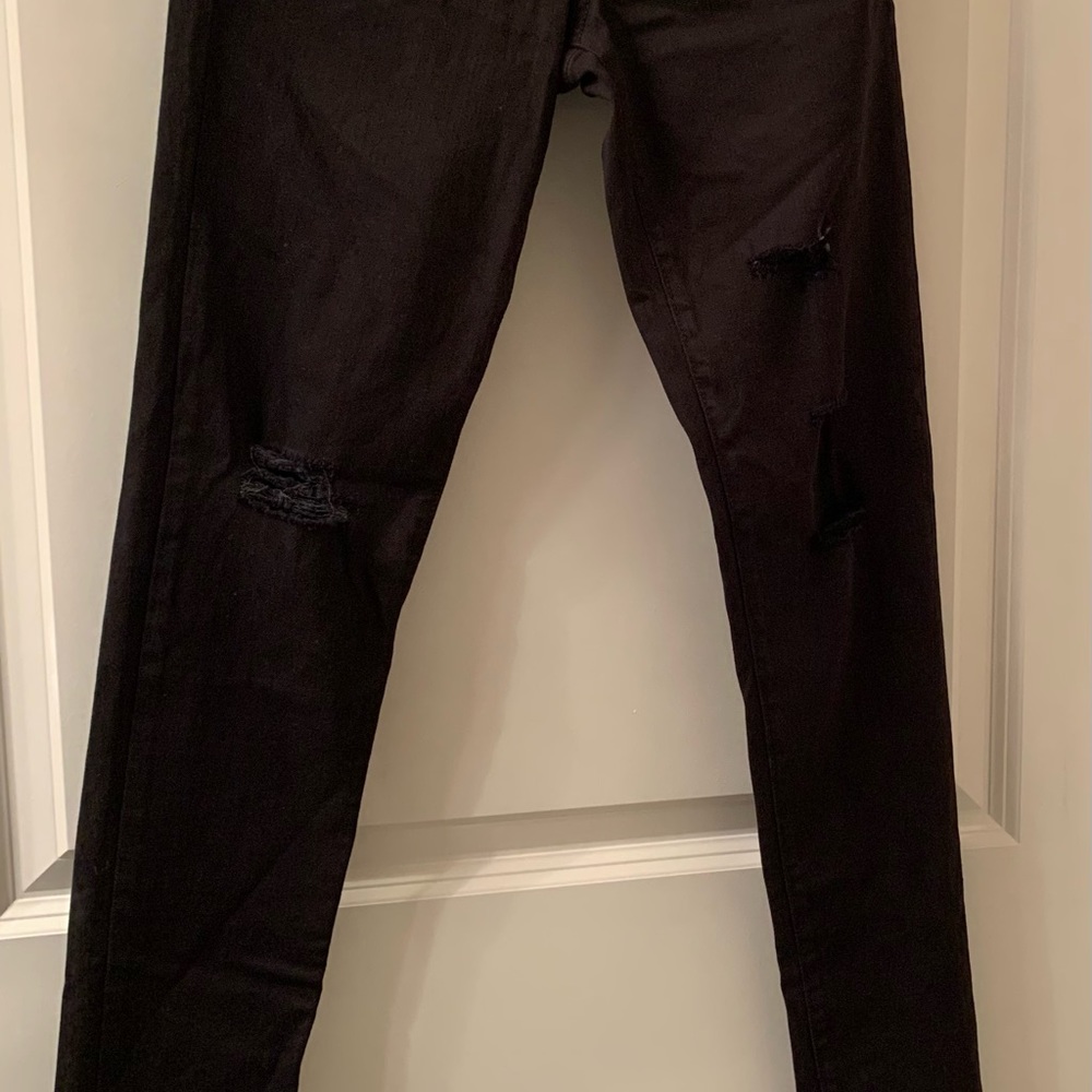 Flying Monkey Women’s Size 24 Black Distressed Jeans